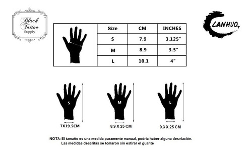 Imagen 3 de 4 de Guantes 100% Nitrilo Color Negro Sin Polvo - 100 Unidades