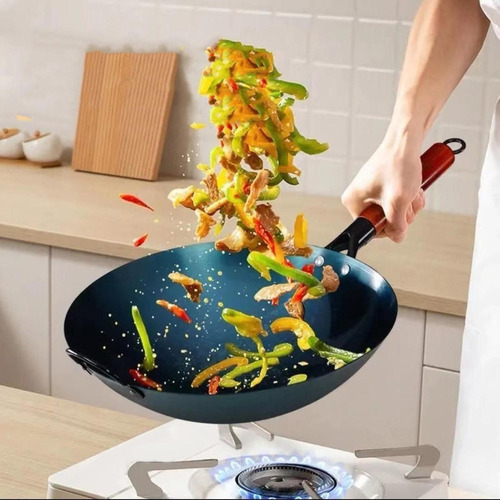 Sartén Wok Sartén Antiadherente Wok Para Cocinar 34 Cm