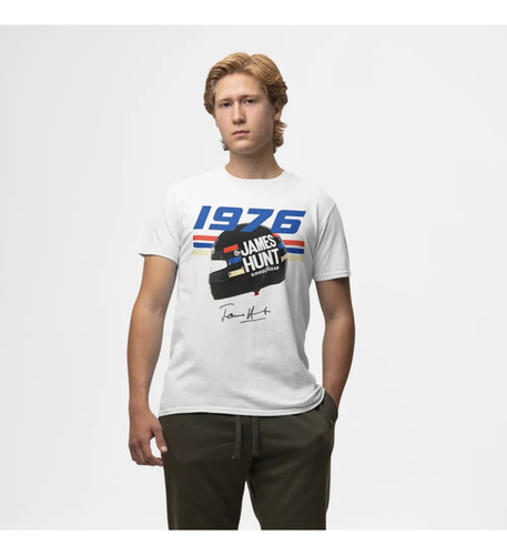 Camiseta Algodão Premium F1 James Hunt 1976