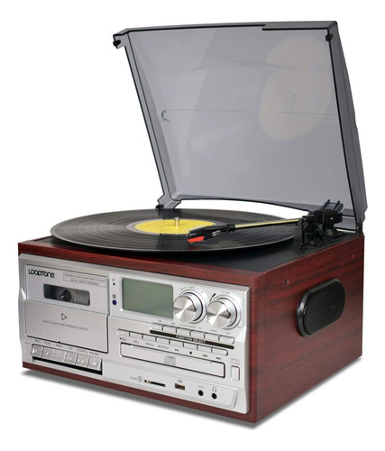 Tocadiscos De Vinilo Looptone 9 En 1 Con Bluetooth De 3 Velo