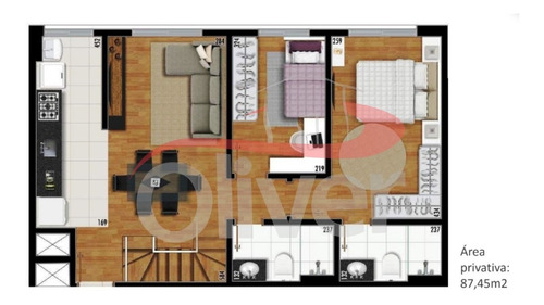 Imagem 2 de 23 de Felicita Residencial Club, Cobertura Duplex ,2 Dormitórios ( 1 Suite) , Santa Felicidade, Curitiba, Parana - Ap00339 - 33117283