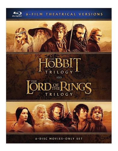 El Señor De Los Anillos + El Hobbit Trilogias Boxset Blu-ray