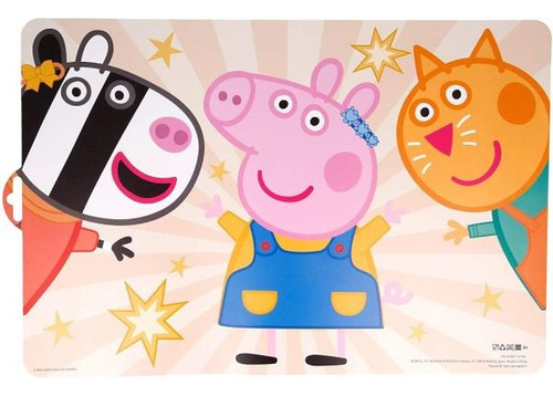 Mantel Individual Infantil Peppa Pig Jardin 