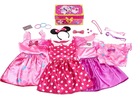 Disfraz Minnie Mouse Bowdazzling 4 En 1 Incluye 21 Piezas