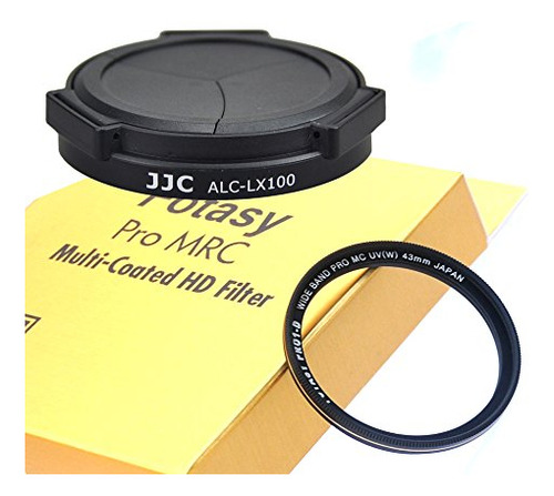 Lente Protector Jjc Auto Retenedor Lx100, Compatible Con