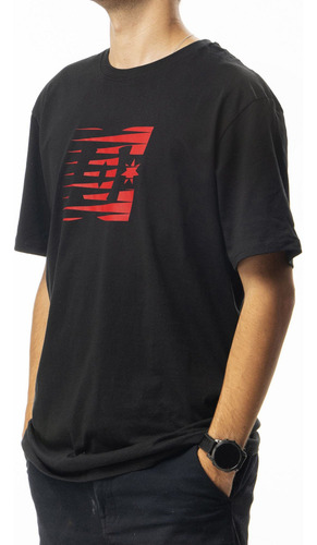 Polera Hombre Dc Go Faster Negro