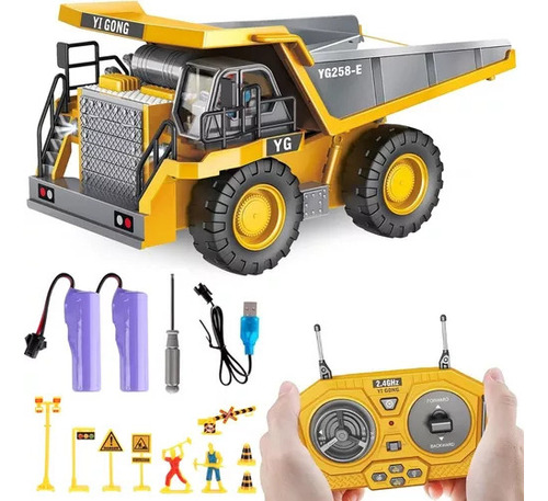 Rovtop 1:24 9ch Camión Coche Volquete Rc Vehículo De