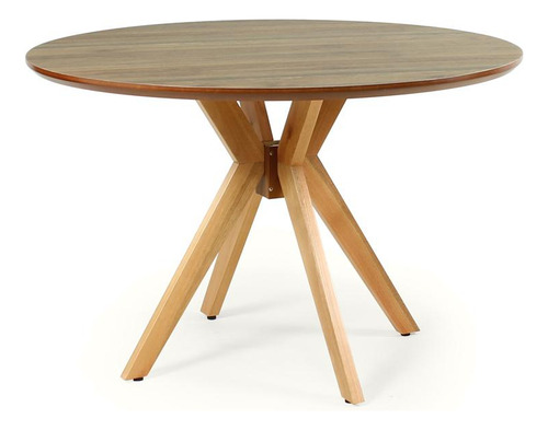 Mesa De Jantar Redonda 120cm Marci Premium - Cor Natural