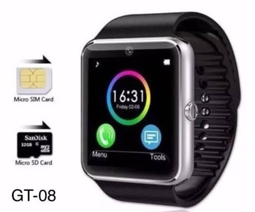 Reloj Smart Watch Gt-08 - Microsd - Nuevo - Tienda Fisica | Mercado Libre