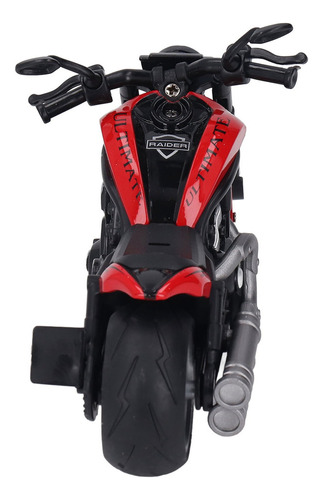 Modelo De Motocicleta Pull Back Toy, De Plástico, Escala 1: