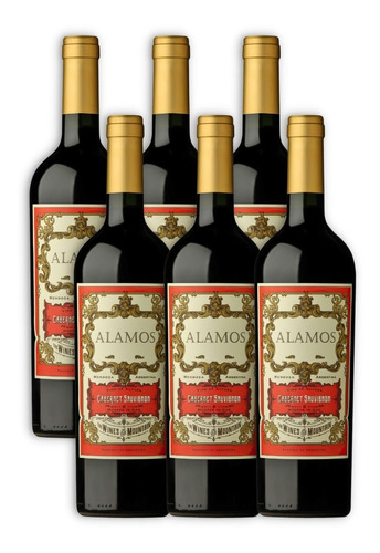 Álamos Vino Cabernet Sauvignon Caja X6u 750ml Mendoza