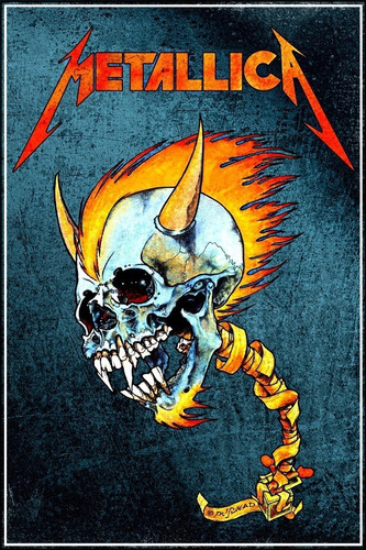 Poster Metallica 60cmx90cm Cartaz Hd Papel Decorar Parede