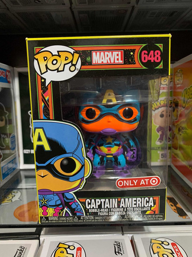 Funko Pop Capitán América Black Light Target