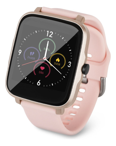 Redlemon Smartwatch W95 1.54" caja pink, malla  pink de  silicona
