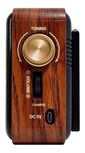 Radio Retro Nisuta Nsrv22s Parlante Bluetooth Fm/am Solar