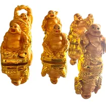 Comprar Set 6 Mini Budas Sonrientes Feng Shui Budismo Decoración