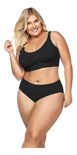Imagem 4 de 4 de Sutiã Confort Bojo Removível Alça Larga Plus Size Zr0303-013