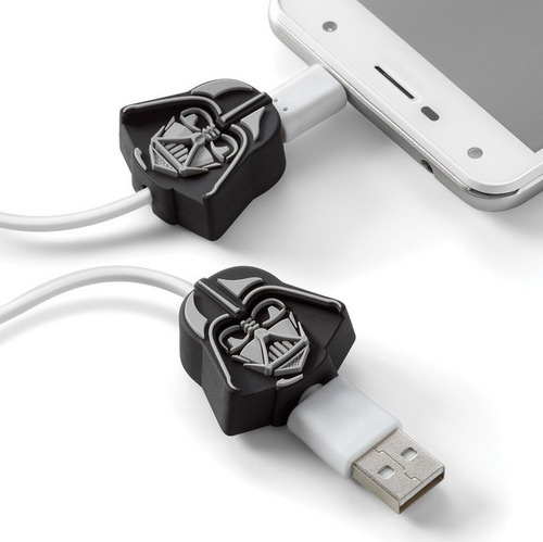 Protector De Cable Cubrecable Para Celular Darth Vader