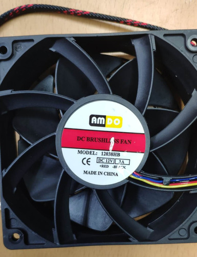 Fan Cooler 12cm Para Minero S7 S9 D3 L3 E9 8000rpm 55db 4pin