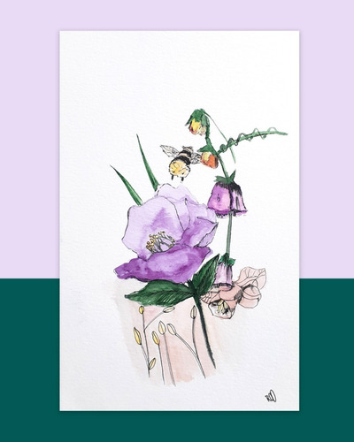 Acuarela 15x24cm Nº118 Primavera/única Roo Original