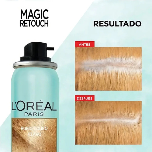 Kit Tintura L'Oréal Paris Magic retouch tom loiro claro para cabelo 75 ml