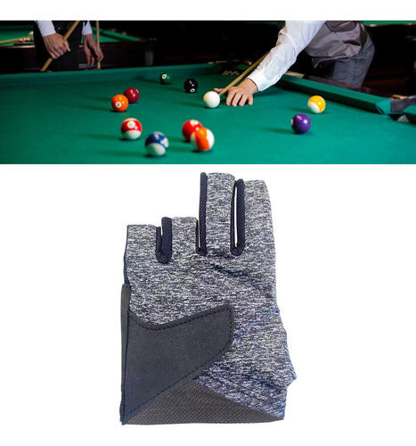 Guante De Billar, Guantes Para Taco De Billar, Guantes Gris