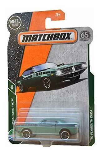 Matchbox Road Trip 13/35 '70 Plymouth Cuda 19/125, Bx8yc