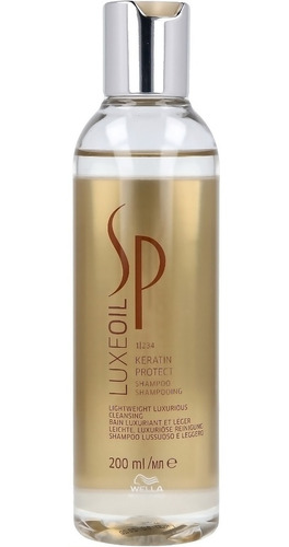 Shampoo Keratina Y Aceite De Argán Wella Sp Luxe Oil