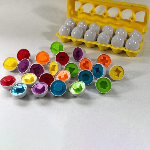 12 Huevos A Juego De Color Que Reconocen La Educación