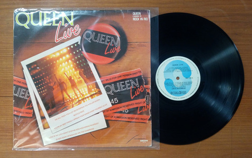 Queen Live 1985 Disco Lp Vinilo Brasil