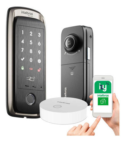 Fechadura Smart De Sobrepor Ifr 2020 Intelbras + Hub Smart