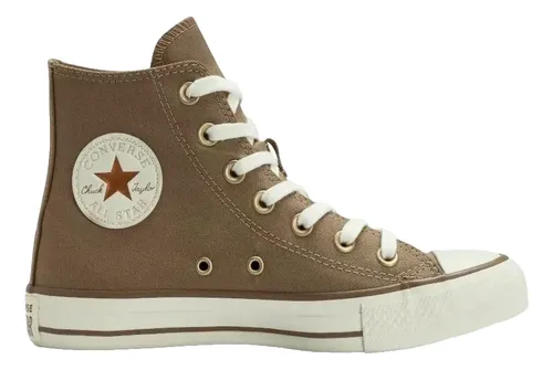 Tênis Chuck Taylor All Star Summer Metals Cano Alto Marrom