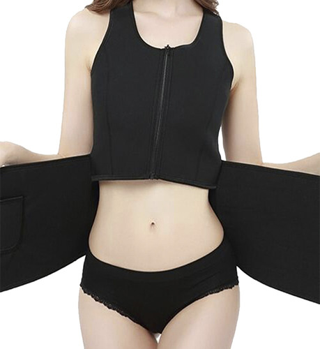 Imagen 6 de 9 de Conjunto Deportivo Modelador Reductor Con Cierre Y Velcro Cs