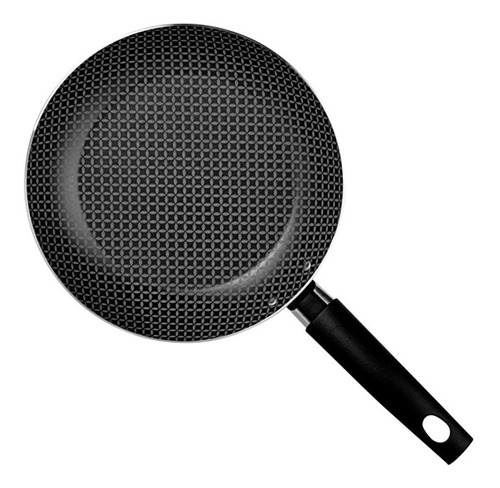 Sartén francesa gourmet de aluminio, 24 cm, multiflon, color negro