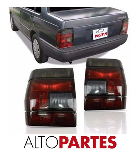 Juego Faro Trasero Fiat Duna 1988 A 1995 Fume Par Combo