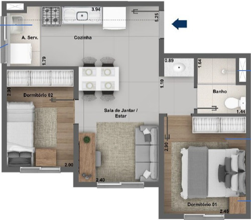 Apartamento À Venda No Bairro Cidade Nova São Miguel - São Paulo/sp - O-14263-27478