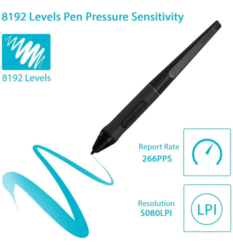 Imagen 1 de 5 de Lapiz Pw500 Tableta Diseño Huion / Q11kv2 / Wh1409v2 / Kamva