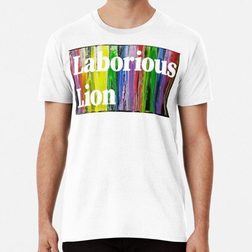 Remera Laborious Lion Descriptive Animal Algodon Premium