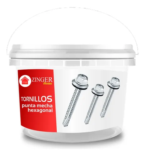800 Tornillos Hexagonal Pta Mecha 4,8 X 25mm En Pote