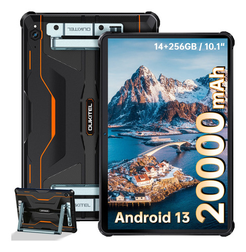 Tableta Oukitel Rt6 De 10,1 Pulgadas, 20000 Mah, 14gb+256gb