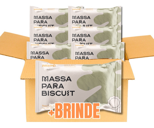 Massa De Biscuit Branca Inkway - Caixa Fechada Atacado