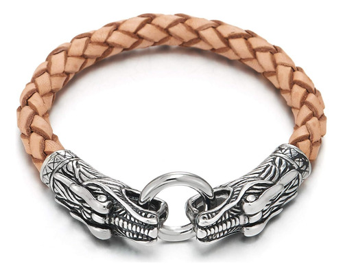 Coolsteelandbeyond Brazalete De Dragón De Acero Para Hombre 