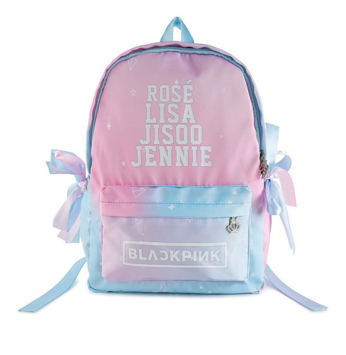 Mochila Kpop Black Pink Cor Gradiente Cor Azul