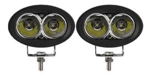 2 Faros Led Auxiliar Ovalado 20w Para Camión/ 4x4 Moto Agro