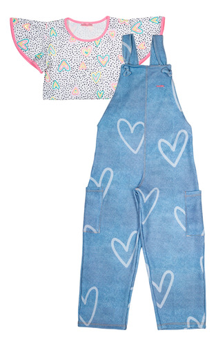Conjunto Macacão Com Blusa E Roupa Da Boneca Ma0219 Marthiê