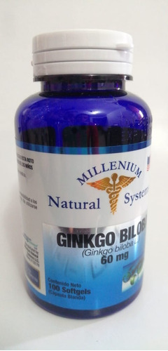 Ginkgo Biloba 60mg X 100 Soft System Oxigenador + Envio