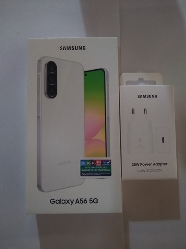Samsung Galaxy A56 5g Lightgray E/caja Sellada Con Cargador Gris Claro