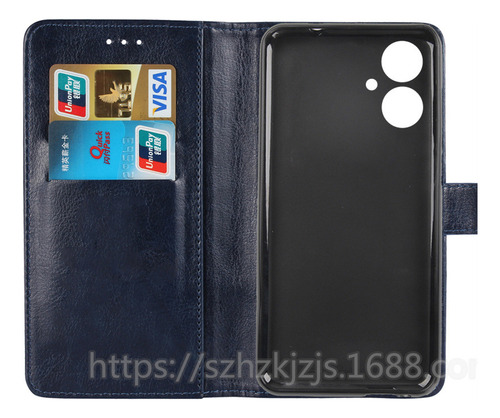Funda De Cuero Tipo Billetera Para Xiaomi Poco M6 5g