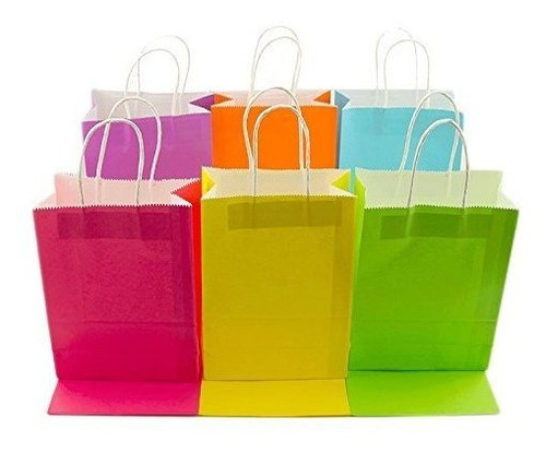 Bolsa Papel Color Fluorescente Mate Multicolor