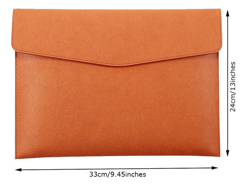Carpeta A4 De Piel Y1pu Con Soporte Para Documentos, Imperme